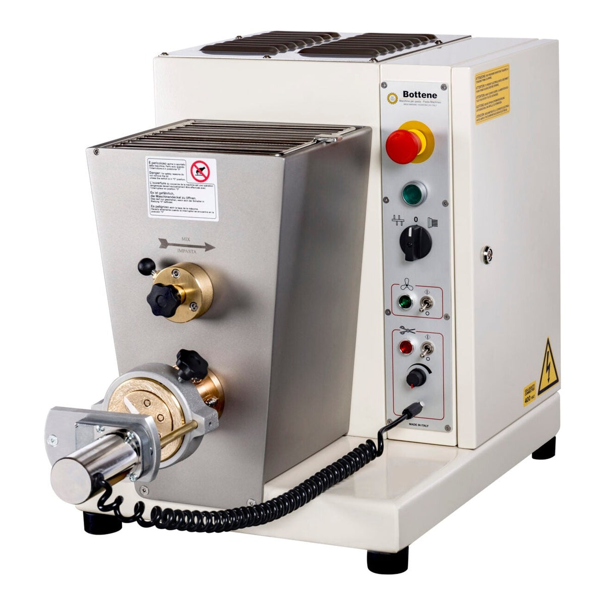 Bottene PMB0050 - PM50 Pasta Extruder, 5kg Batch, 13kg/hr, with Die Pack