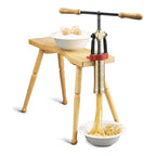 Bottene PMB0001 - Manual Pasta Extruder with 4 Dies and Wooden Bench