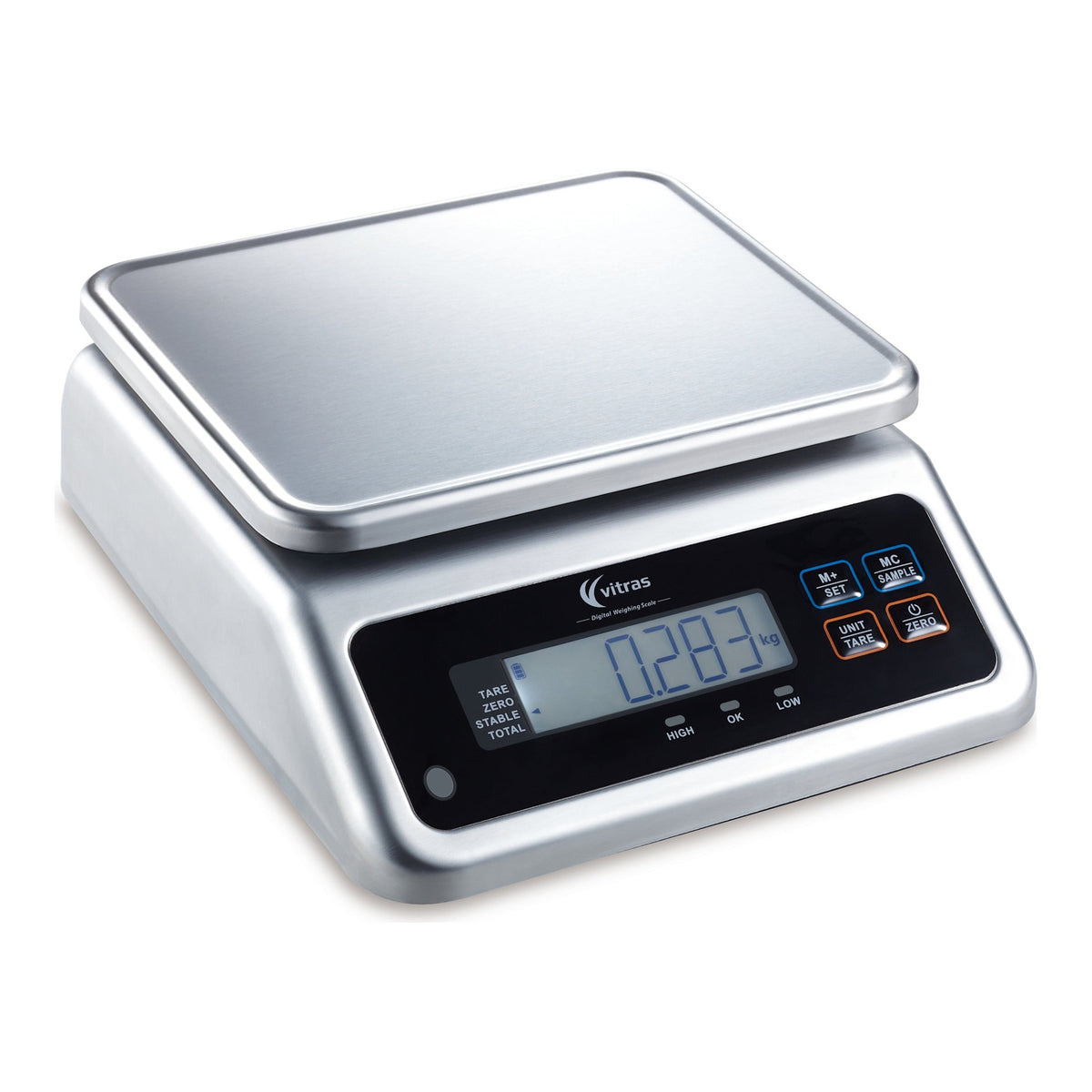Vitras PSC9502 - 30kg Waterproof Portion Scale, Dual Display