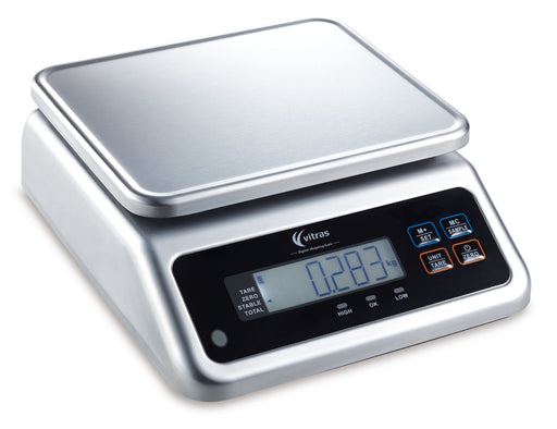 Vitras PSC9502 - 30kg Waterproof Portion Scale, Dual Display
