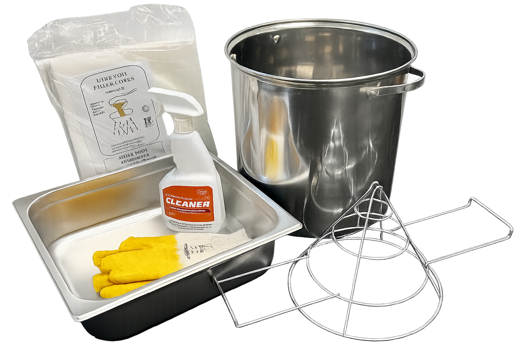 Perfect Fry Accessory Kit - Oil Filter, Oil Container, Filter Papers and Chip Catch Tray