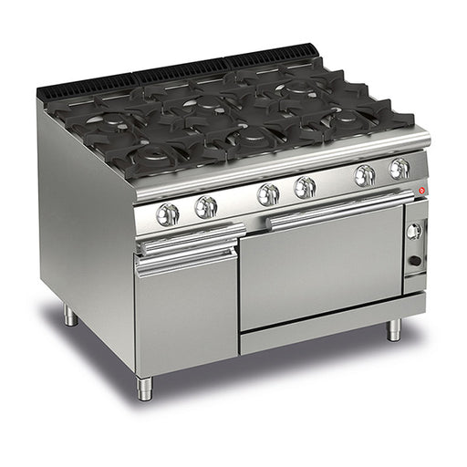 Baron Q70PCF/G1205 - Queen 7 6 Burner Gas Range with Gas Oven 1200mm