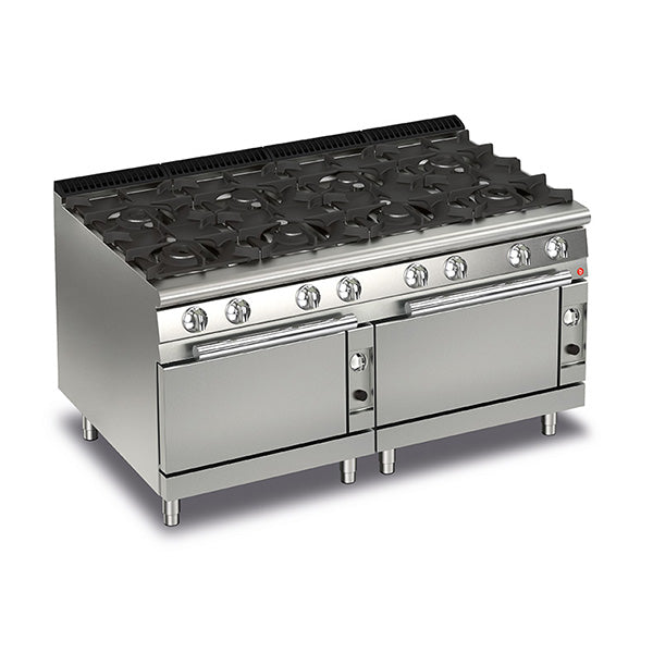 Baron Q70PCF/G1605 - Queen 7 8 Burner Gas Range with Two Gas Ovens 1600mm