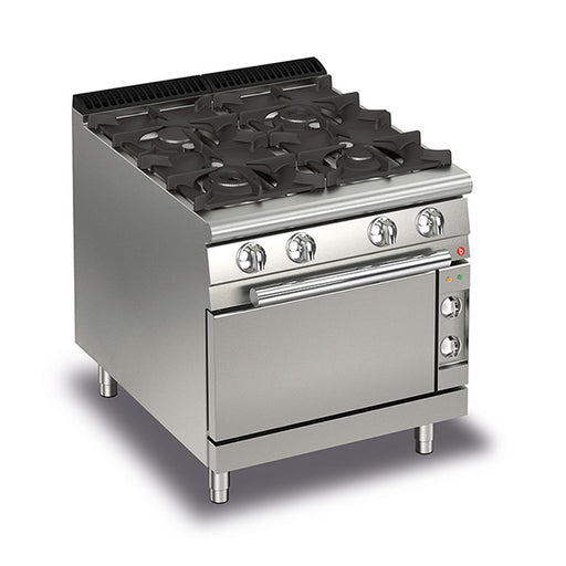 Baron Q70PCF/GE8025 - Queen 7 4 Burner Gas Range with Fan Forced Electric Oven 800mm