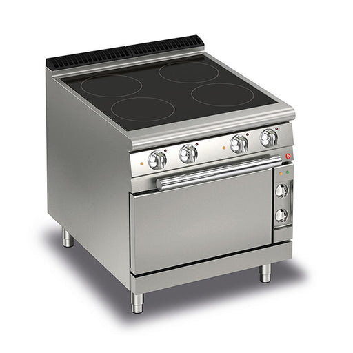 Baron Q70PCF/VCE800 - Queen 7 4 Zone Ceramic Glass Range with Oven 800mm