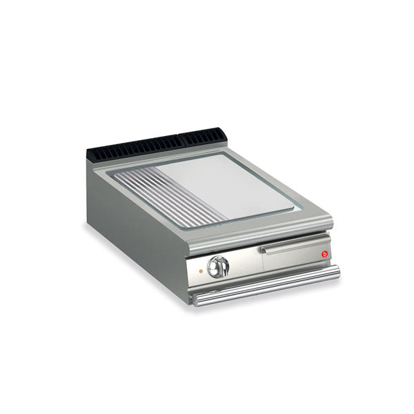 Baron Q70SFT/E625 - Queen 7 Electric Griddle Chrome 2/3 Smooth 1/3 Ribbed Plate 600mm
