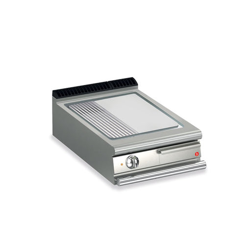 Baron Q70SFT/E625 - Queen 7 Electric Griddle Chrome 2/3 Smooth 1/3 Ribbed Plate 600mm
