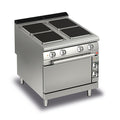 Baron Q90PCF/E801 - Queen 9 4 Plate Electric Range with Oven 800mm