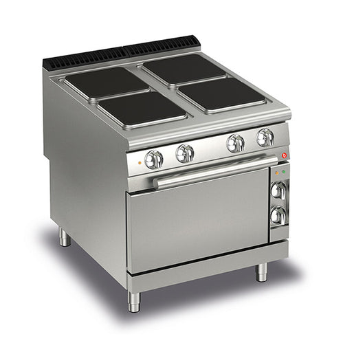 Baron Q90PCF/E801 - Queen 9 4 Plate Electric Range with Oven 800mm