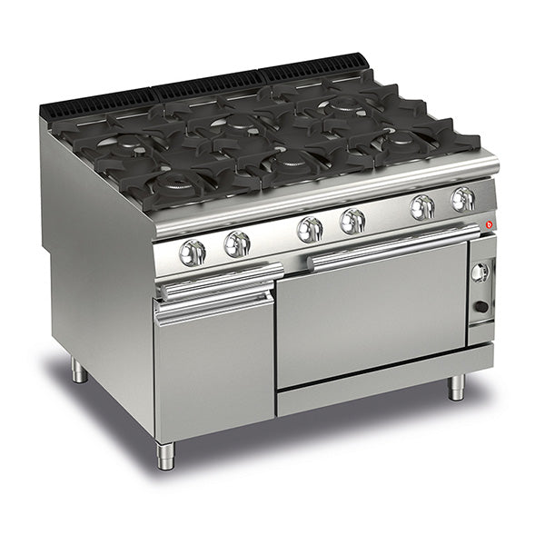 Baron Q90PCF/G1205 - Queen 9 6 Burner Gas Range with Gas Oven 1200mm
