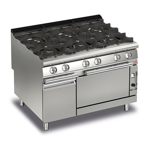Baron Q90PCF/G1205 - Queen 9 6 Burner Gas Range with Gas Oven 1200mm