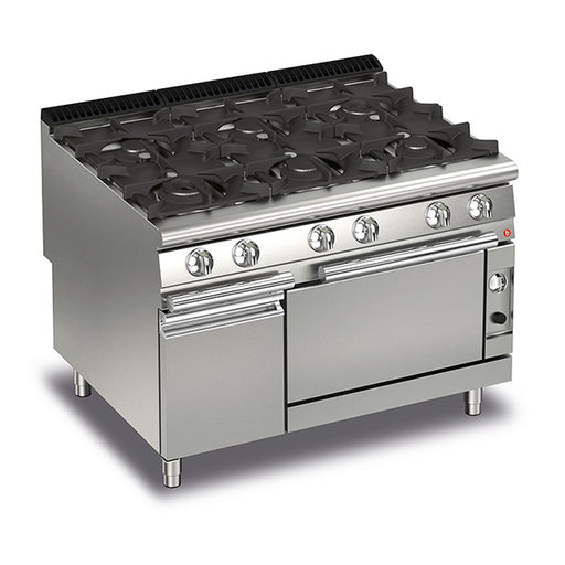 Baron Q90PCF/G1205 - Queen 9 6 Burner Gas Range with Gas Oven 1200mm