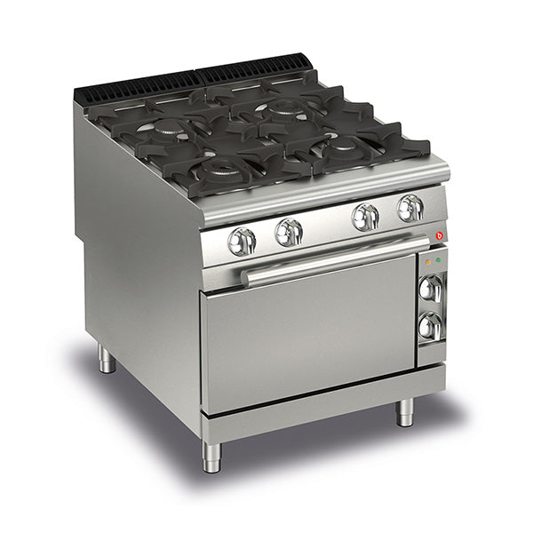 Baron Q90PCF/G8005 - Queen 9 4 Burner Gas Range with Gas Oven 800mm