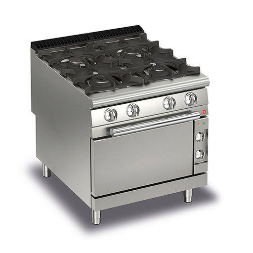 Baron Q90PCF/GE8005 - Queen 9 4 Burner Gas Range with Static Electric Oven 800mm