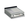 Baron Q90SFT/G820 - Queen 9 Gas Griddle Mild Steel 2/3 Smooth 1/3 Ribbed Plate 800mm