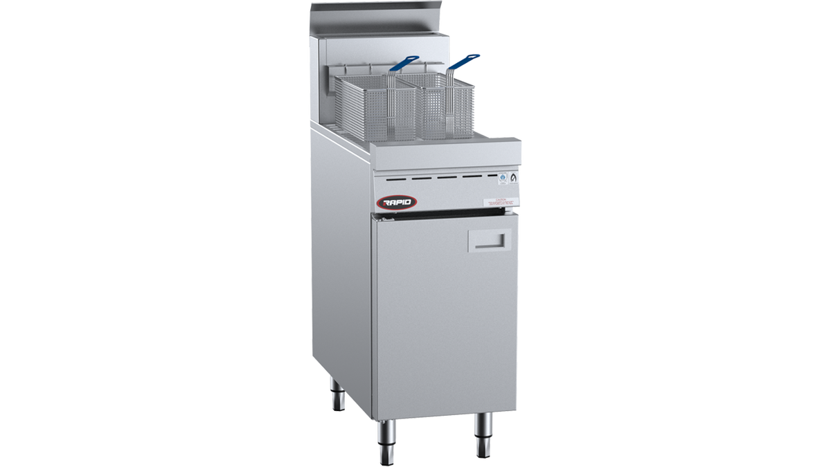 B+S Rapid RF-400 - 400mm 20L Gas Fryer 2 Basket 115MJ