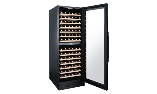 Atosa SC-430 WD dual zone wine fridge with door open