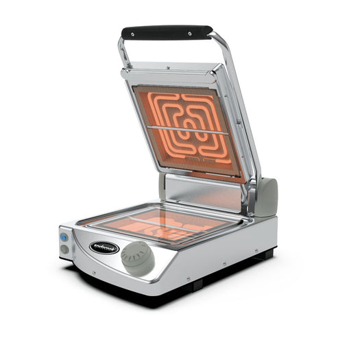 Spidocook SPE-SP010PT - Spidoglass Sandwich Press, Single, Transparent Glass, 250 x 250mm
