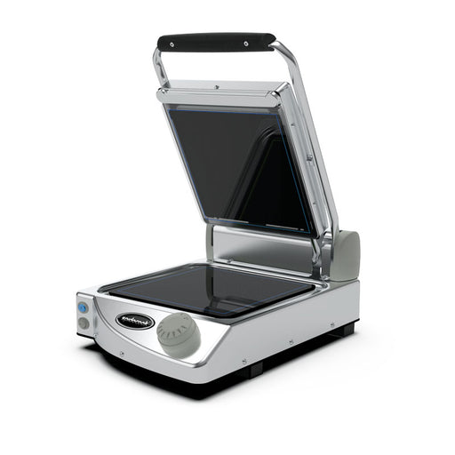 Spidocook SPE-SP010P - Spidoglass Sandwich Press, Single, Black Smooth Glass, 250 x 250mm