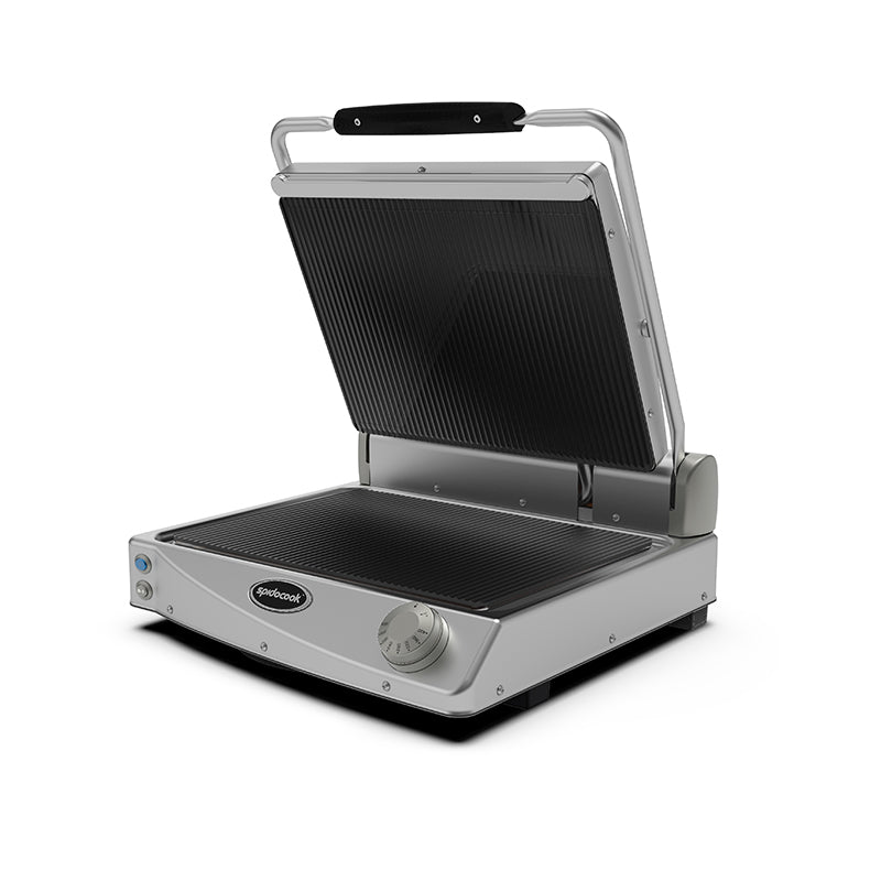Spidocook SPE-SP015PR-B - BBQ Master Electric Contact Grill, Ribbed Plates, 300 x 400mm