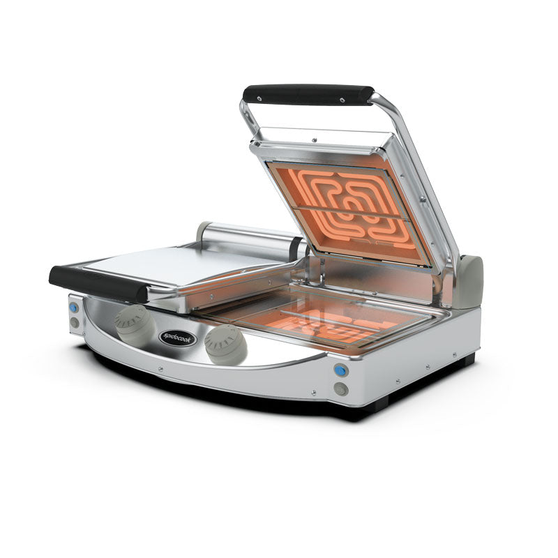 Spidocook SPE-SP020PT / SPE-SP020T - Spidoglass Sandwich Press, Double, Transparent Glass, 2 x 250 x 250mm
