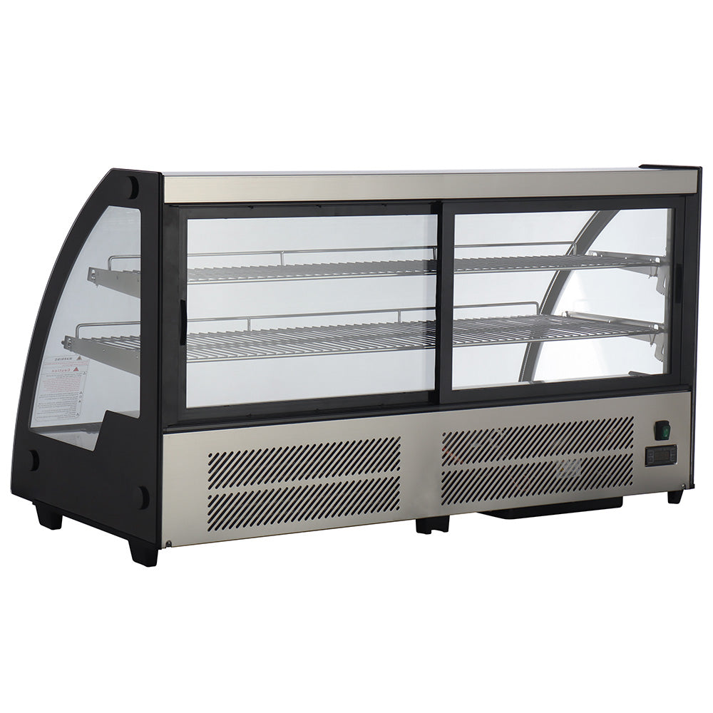 ICS Pacific Siena 120R - Curved Glass Countertop Cake Display Fridge 1210mm 201L
