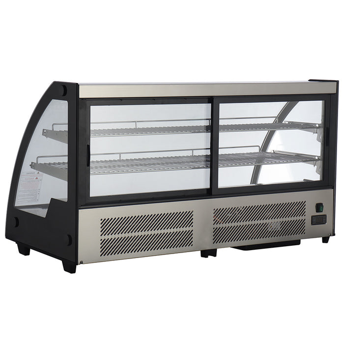 ICS Pacific Siena 120R - Curved Glass Countertop Cake Display Fridge 1210mm 201L
