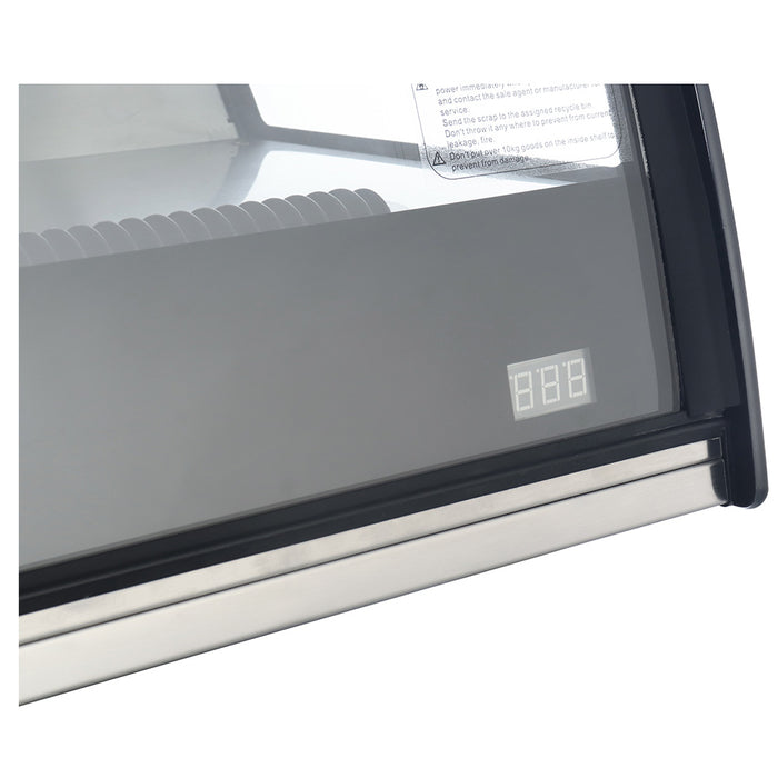 ICS Pacific Siena 120R - Curved Glass Countertop Cake Display Fridge 1210mm 201L
