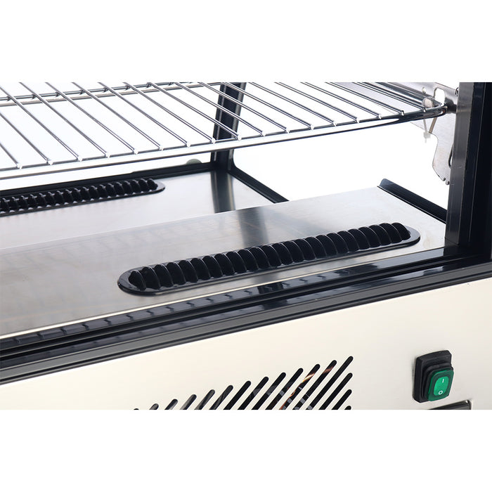 ICS Pacific Siena 120R - Curved Glass Countertop Cake Display Fridge 1210mm 201L