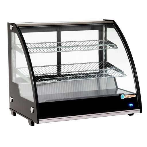 ICS Pacific Siena 80R - Curved Glass Countertop Cake Display Fridge 800mm 130L