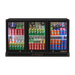 Turbo Air TB13-8H-SWBBB-N / TB13-8H-SWSSS-N - 3 Glass Door Back Bar Fridge 1352mm 246L (Black trim)