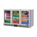 Turbo Air TB13-8H-SWBBB-N / TB13-8H-SWSSS-N - 3 Glass Door Back Bar Fridge 1352mm 246L (Stainless steel trim)