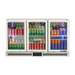 Turbo Air TB13-8H-SWBBB-N / TB13-8H-SWSSS-N - 3 Glass Door Back Bar Fridge 1352mm 246L (Stainless steel trim)