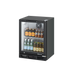 Turbo Air TB6-8H-SWBBB-N / TB6-8H-SWSSS-N - 1 Glass Door Back Bar Fridge 600mm 100L (Black trim)