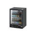 Turbo Air TB6-8H-SWBBB-N / TB6-8H-SWSSS-N - 1 Glass Door Back Bar Fridge 600mm 100L (Black trim)