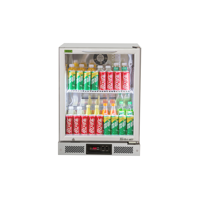 Turbo Air TB6-8H-SWBBB-N / TB6-8H-SWSSS-N - 1 Glass Door Back Bar Fridge 600mm 100L (Stainless steel trim)