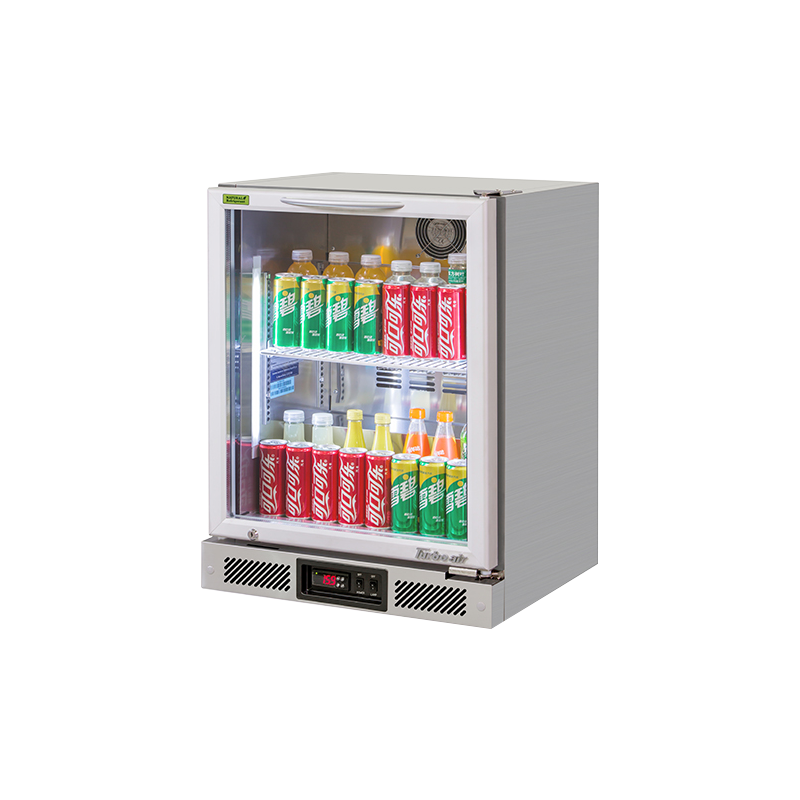 Turbo Air TB6-8H-SWBBB-N / TB6-8H-SWSSS-N - 1 Glass Door Back Bar Fridge 600mm 100L (Stainless steel trim)