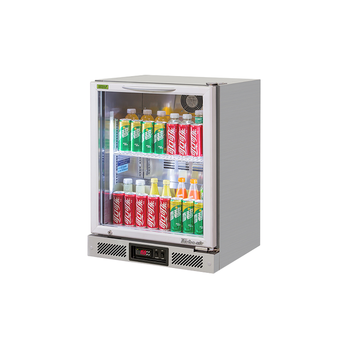 Turbo Air TB6-8H-SWBBB-N / TB6-8H-SWSSS-N - 1 Glass Door Back Bar Fridge 600mm 100L (Stainless steel trim)