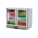 Turbo Air TB9-8H-SWBBB-N / TB9-8H-SWSSS-N - 2 Glass Door Back Bar Fridge 900mm 157L (Stainless steel trim)