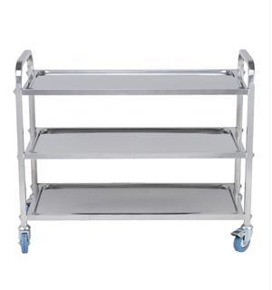 ICE TRS0003 - Stainless Steel 3 Tier Utility Trolley, 120kg