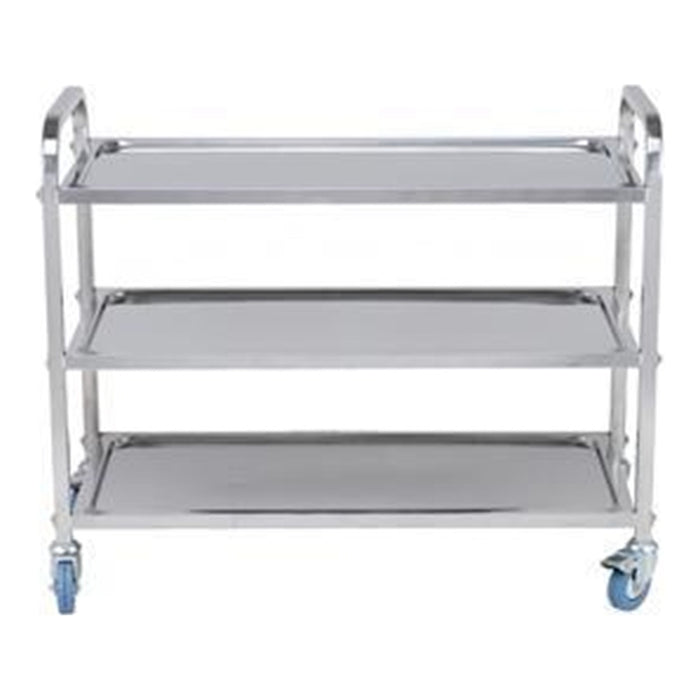 ICE TRS0003 - Stainless Steel 3 Tier Utility Trolley, 120kg