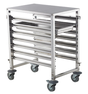 ICE TRS0207 - Seven Tier GN Pan Trolley with Stainless Steel Top