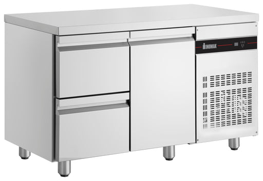 Inomak UBD2000 - Underbench Drawer Fridge, 1 Door & 2 Drawers, 1345mm