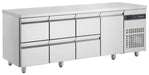 Inomak UBD6000 - Underbench Drawer Fridge, 1 Door & 6 Drawers, 2240mm