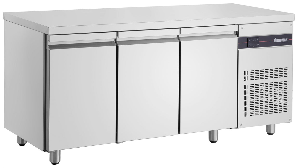 Inomak UBI6179 - Ultra Slimline Underbench Fridge, 3 Doors, 600mm Deep, 1790mm