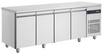 Inomak UBI6224 - Ultra Slimline Underbench Fridge, 4 Doors, 600mm Deep, 2240mm