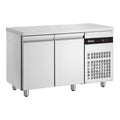 Inomak UBI7134 - Underbench Fridge, 2 Stainless Steel Doors, 1345mm