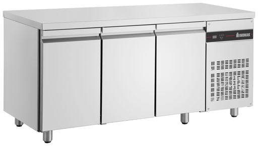 Inomak UBI7179 - Underbench Fridge, 3 Stainless Steel Doors, 1790mm