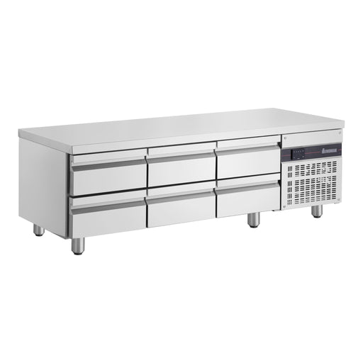 Inomak UBI71790LB - Low Boy Chef Base Fridge, 6 Drawers, 1790mm