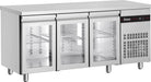 Inomak UBI7179G - Underbench Fridge, 3 Glass Doors, 1790mm